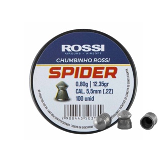 Chumbinho Rossi Premium Spider 5,5mm 100 unidades em Oferta na Shopee