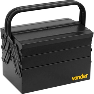 Caixa Metálica para Ferramentas 30cm com 5 gavetas Preta Vonder - 61.15.301.920 em Oferta na Shopee