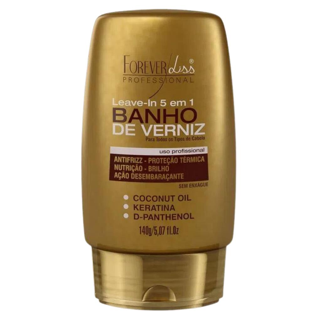 Leave-in 5 em 1 Forever Liss 140g Linha Banho de Verniz