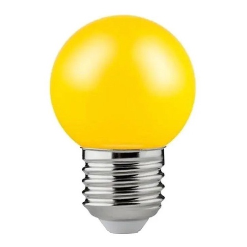 Kit 10 Lâmpada Bolinha Led Colorida 1,5w 127v E27 Amarela em Oferta na Shopee