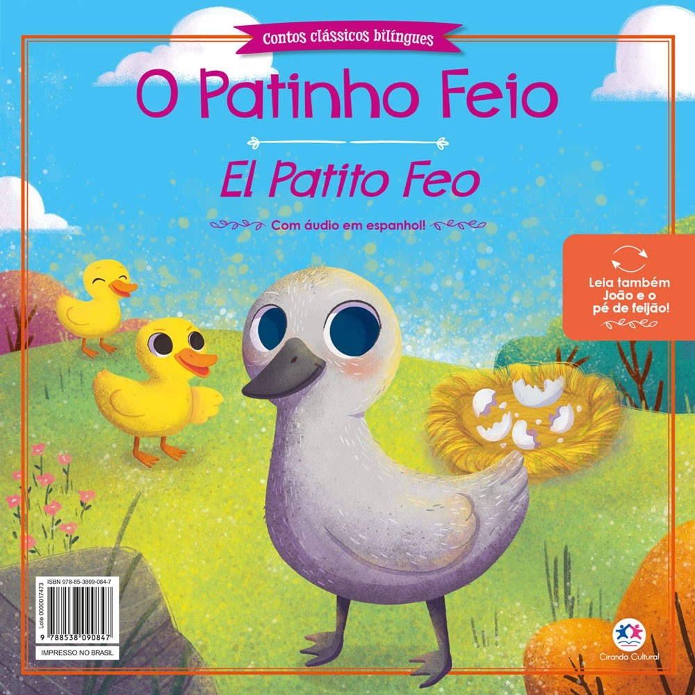 Livro O patinho feio e João e o pé de feijão em Oferta na Shopee