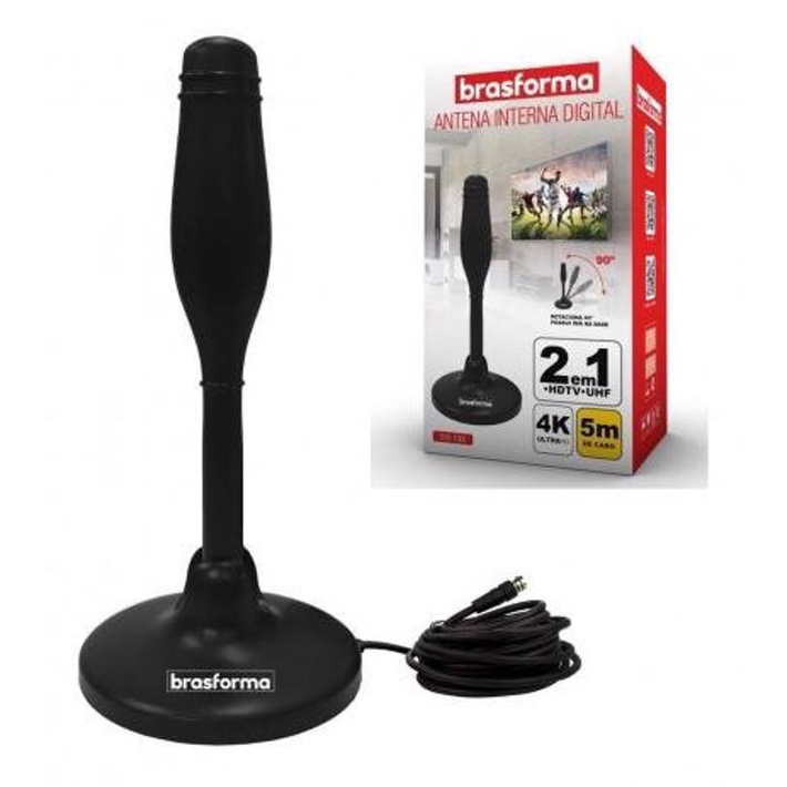 Antena 4K HD TV Digital Cabo 3M Uso Interno E Externo - Home Appliances