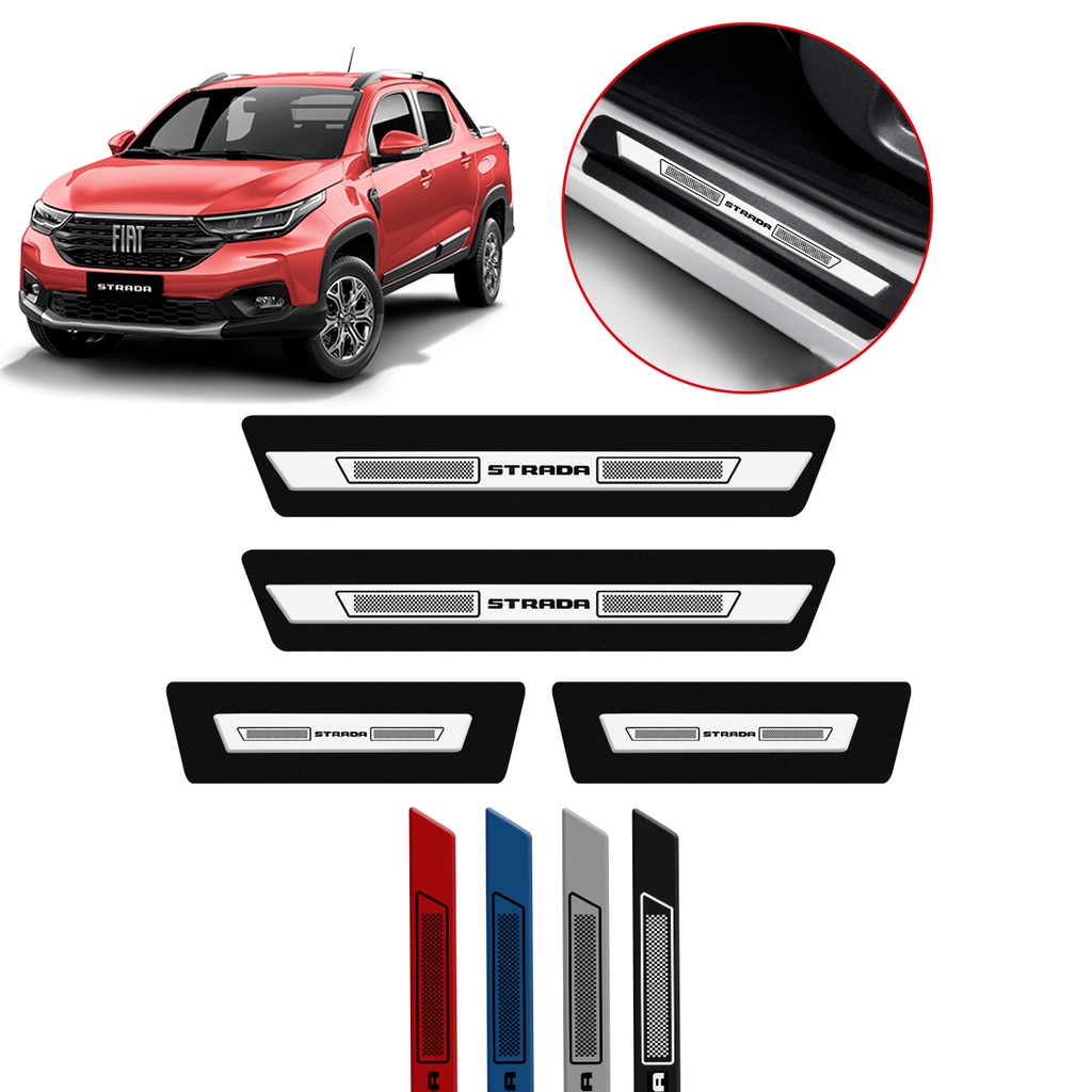 Soleira de Porta na Cor do Veículo para Fiat Nova Strada
