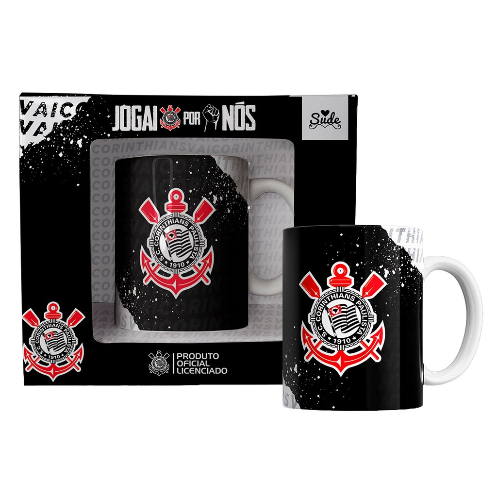 Caneca Corinthians De Presente Produto Oficial Licenciado