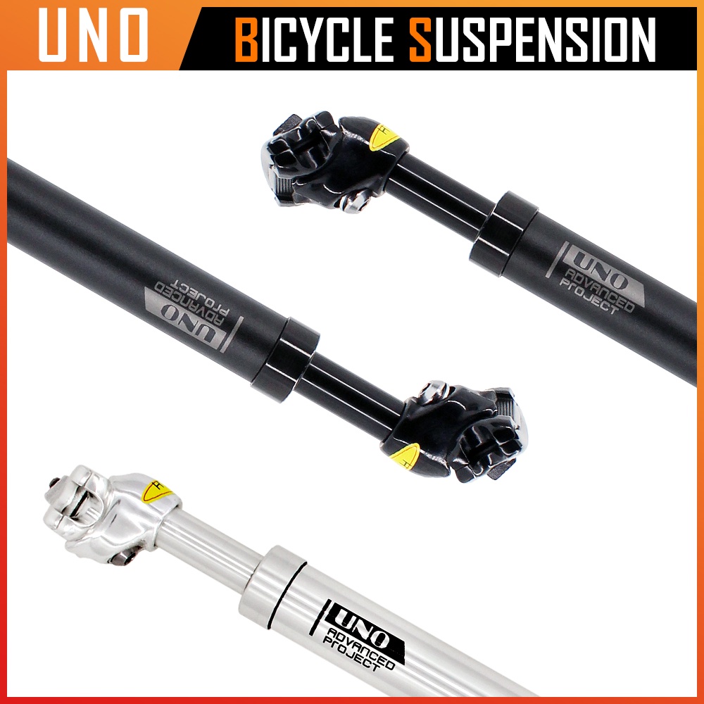 UNO Mtb Amortecedor De Bicicleta 350mm Suspensão Posto De Assento 27.2/28.6/30/30.4/30.8/30.9/31.6/33.9mm Para Peças Com Conta-Gotas