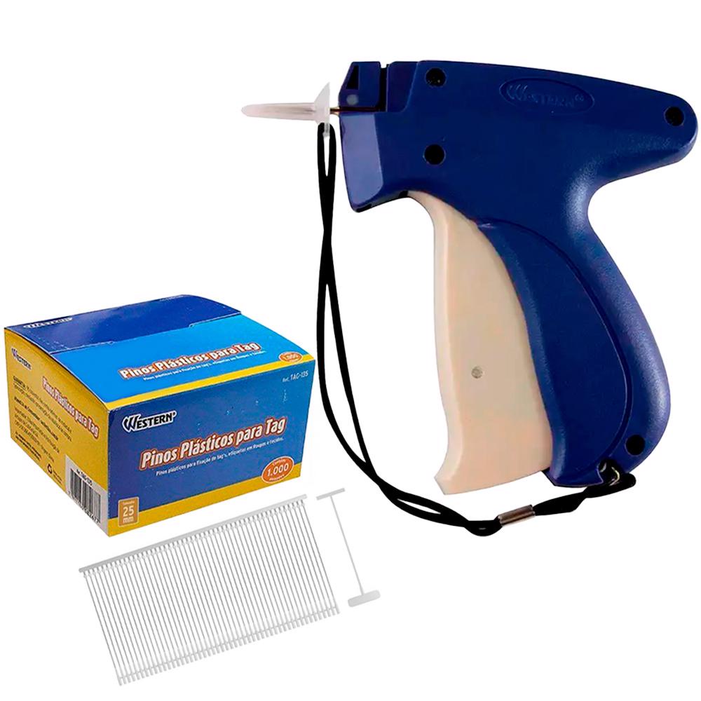 Kit Pistola Aplicadora de Etiqueta TAG 88 + 1000 Pinos 25MM Western em Oferta na Shopee