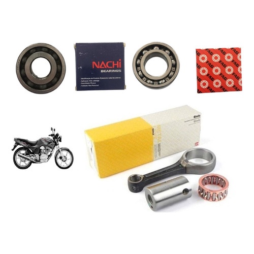 Kit Biela + Rolamento Virabrequim Cbx 200 / Nx 200 / Xr 200