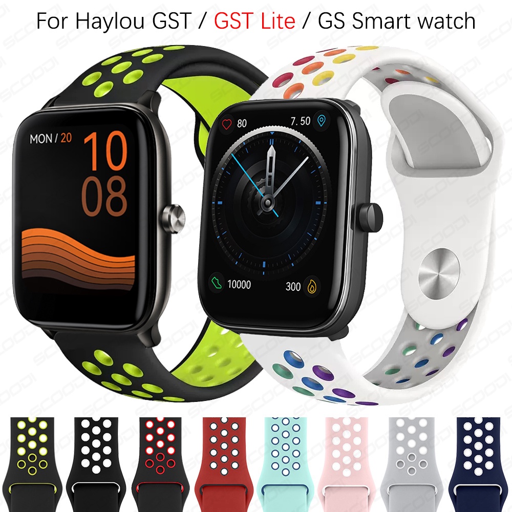 Pulseira De Substituição De Silicone Para Relógio Haylou Smart Watch 2 Pro LS02/GST Lite/GS Bracelet