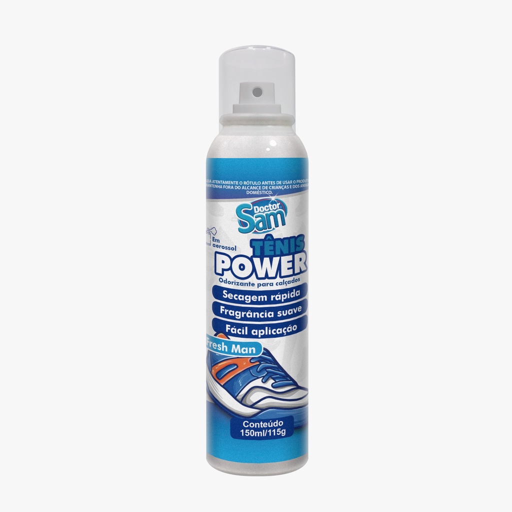 Odorizador de Calçados Fresh Man 150ml/115g - Tênis Power