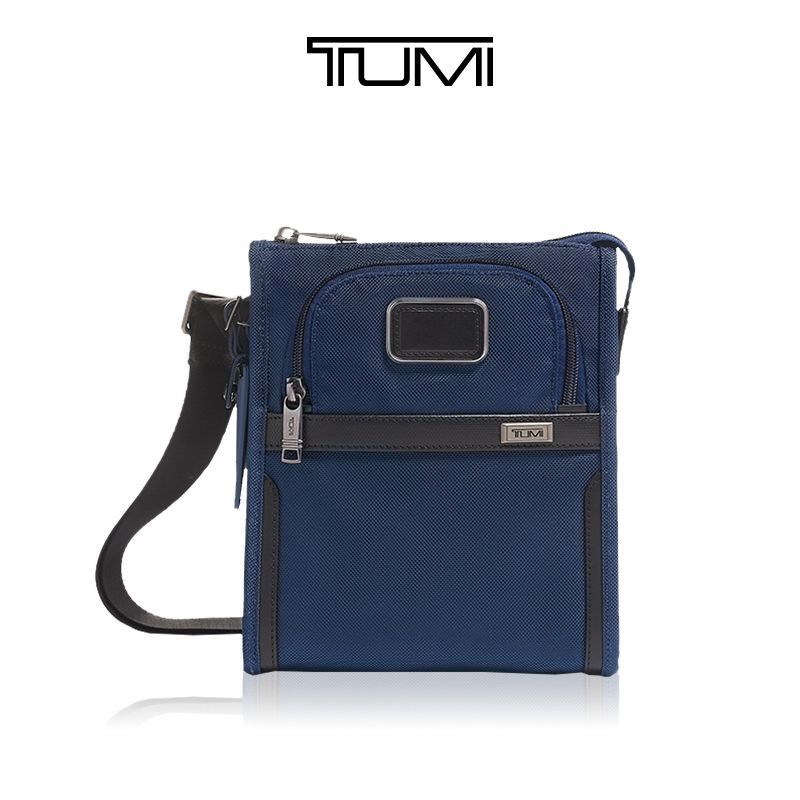 TUMI/TUMI Bolsa de Ombro Masculina Casual Alpha3 Balístico Nylon Crossbody Bolsa Masculina Bolsa de Viagem Mini Bolsa Pe