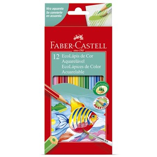 Lápis de cor 12 cores aquarelável 120212G Faber-Castell