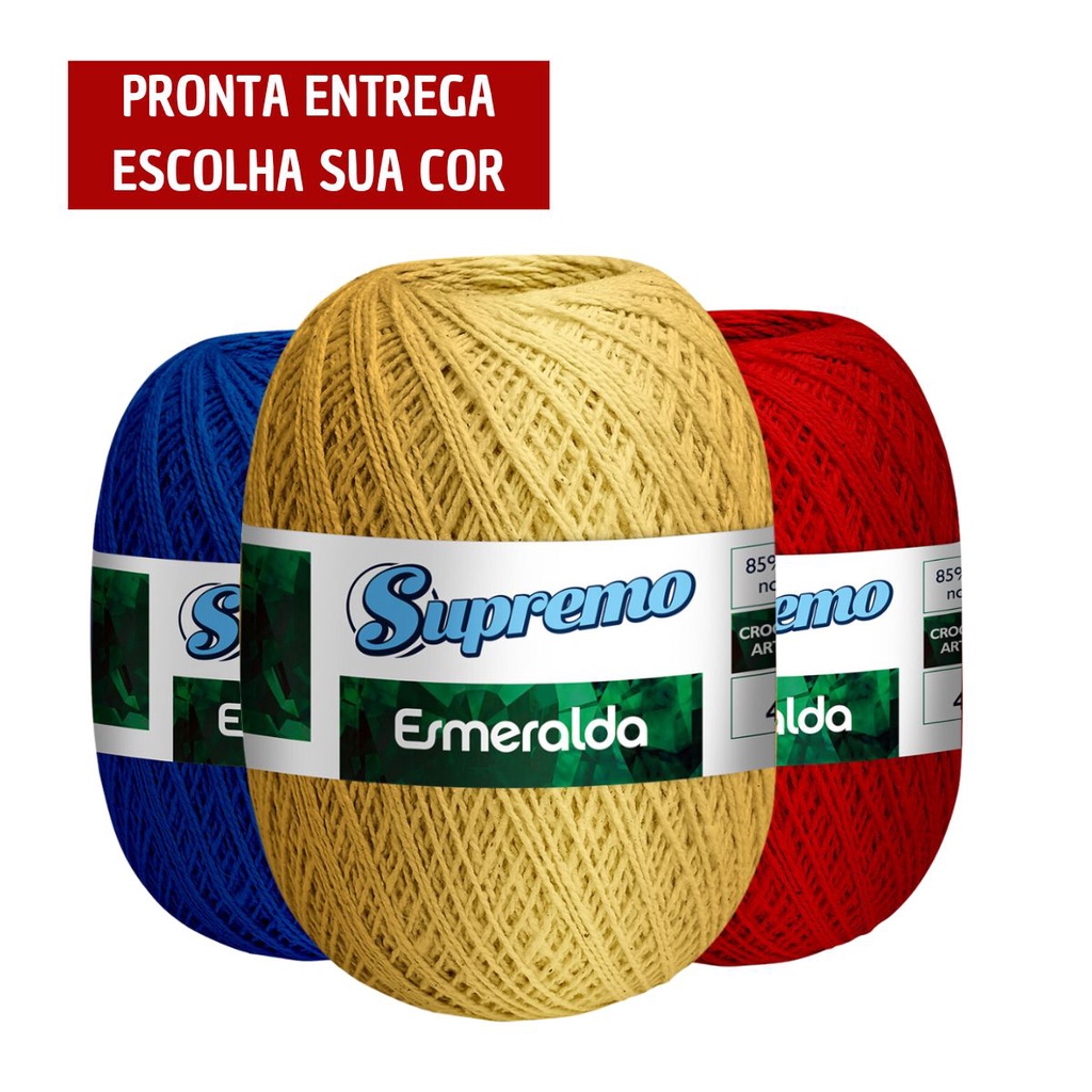 Barbante Esmeralda Marca Supremo Espessura 2 - 460 Metros em Oferta na Shopee