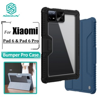 Nillkin Flip Case Pro Para Xiaomi Pad 6 Pro / Pad 6 Deslizador De Câmera Com Tudo Incluído 360 ° Capa Protetora À Prova De Choque PC Rígido + Pára-Choques De Couro PU em Oferta na Shopee