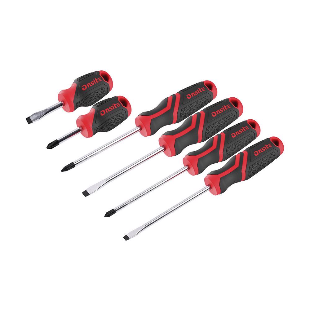 Jogo de Chaves Fenda, Phillips 6 Peças (702478) - Onsite em Oferta na Shopee