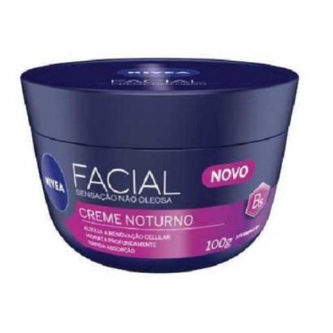 Creme Facial Noturno Hidrata Profundamente Não Oleoso 100g