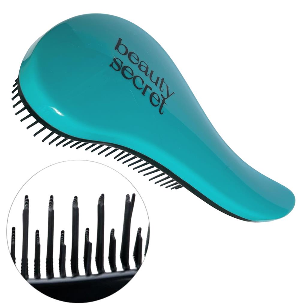 Escova Magica Beauty Secret com efeito Anti-Frizz Cor Azul