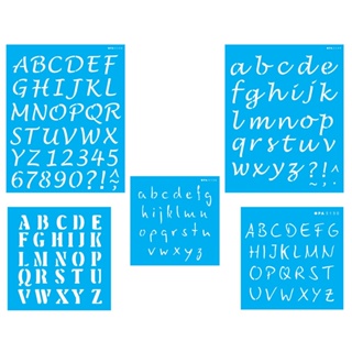 Stencil Opa Kit Alfabeto Com 5 Stencil em Oferta na Shopee