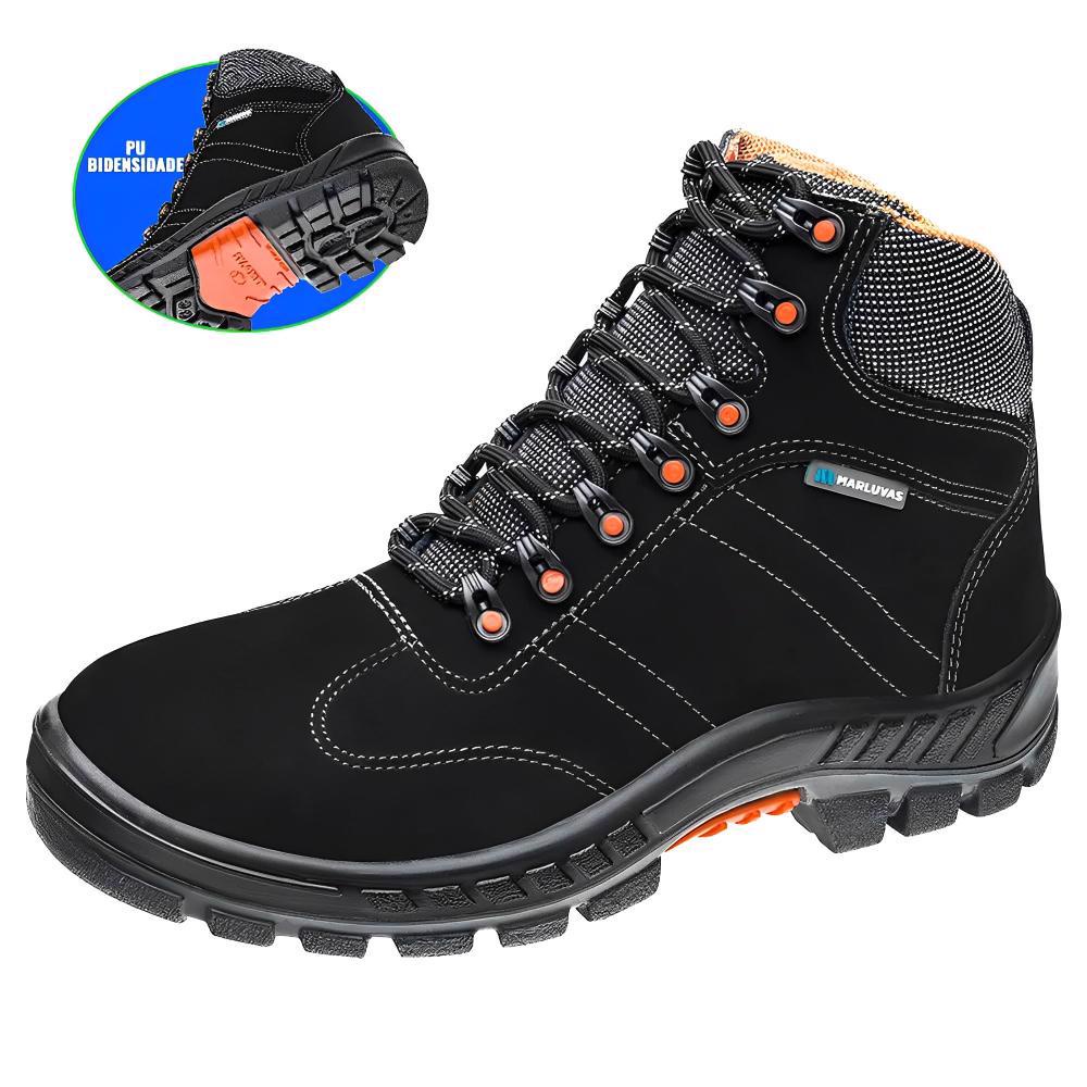 Botina De Segurança Nobuck Sola PU 75BPR29 MSP MARLUVAS - Men Shoes