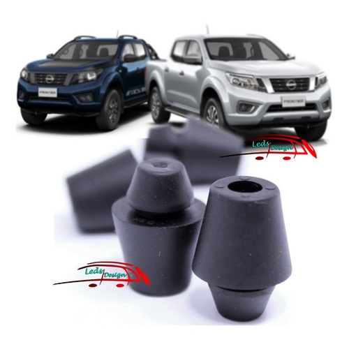 4 Batente Coxim Porta Dianteira E Traseira Nissan Frontier