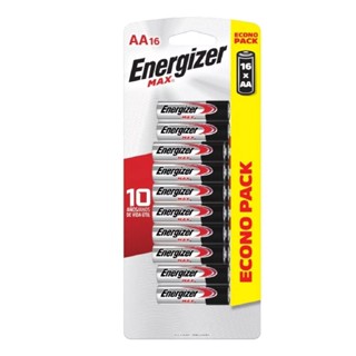 16 Pilhas Pequena AA MAX alcalina longa duração Energizer 1 cartela