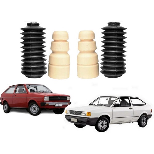 Kit Par Batente Coifa Traseiro Volkswagen Gol Parati Voyage - Spare Parts and Accessories for Vehicles
