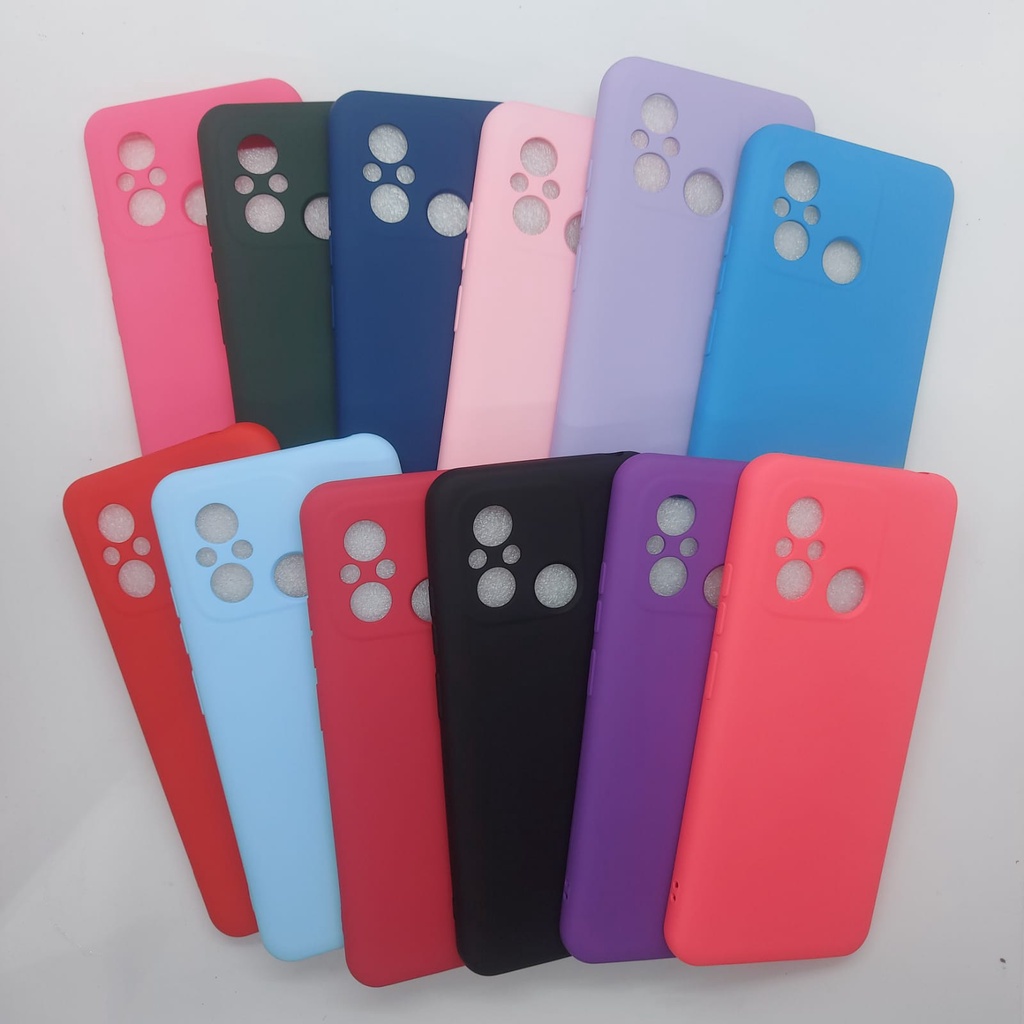 Capa Case Para Xiaomi Redmi 12C de Silicone com Interior Aveludado