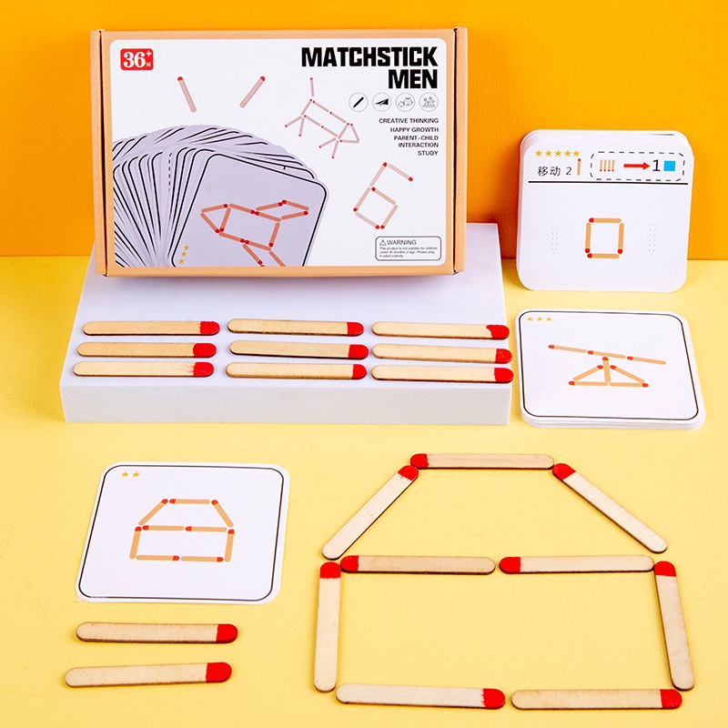 Pensamento das crianças, jogos, quebra-cabeças/avançado foco lógica geométrica, educação precoce, brinquedos puzzle em Oferta na Shopee