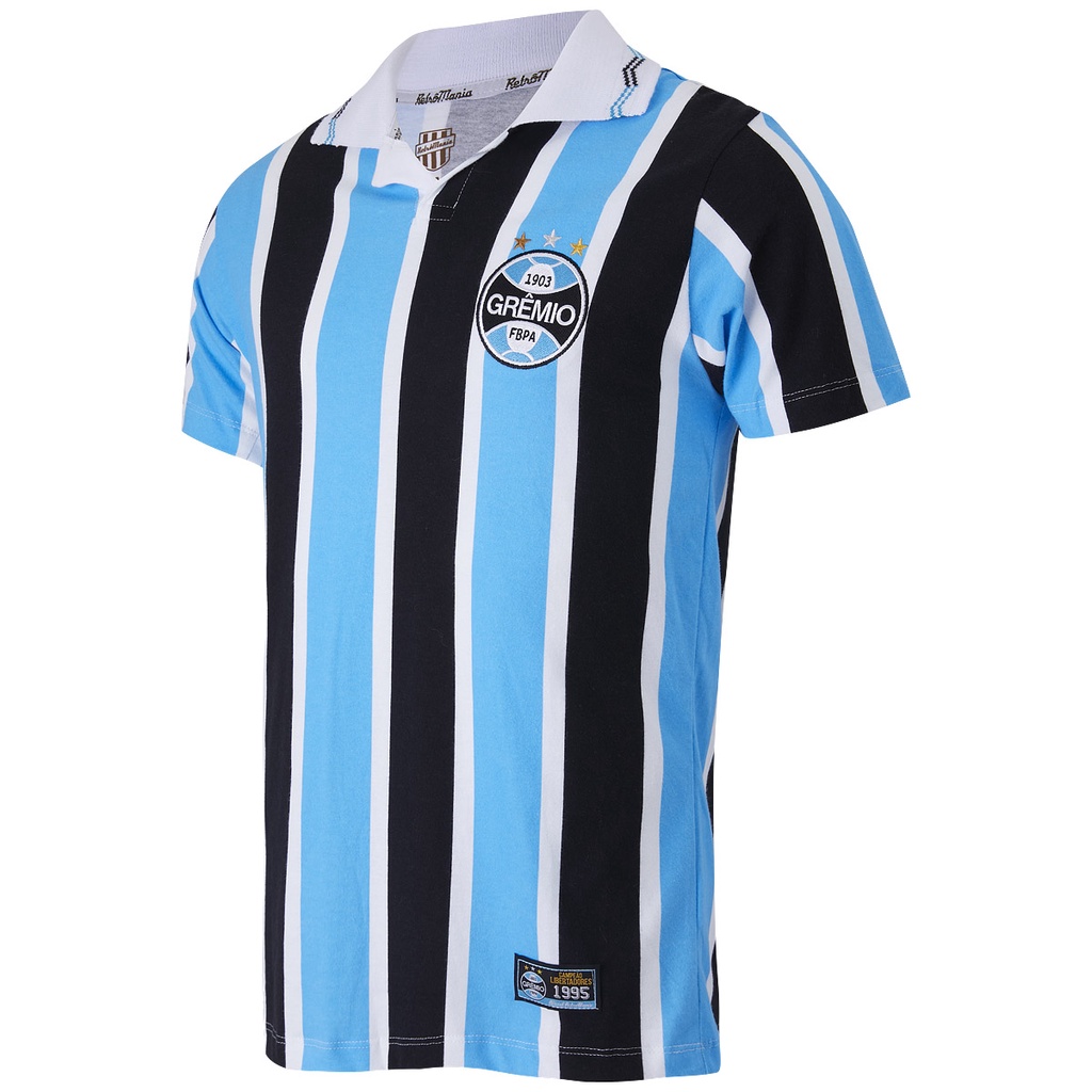 Camisa Grêmio Retrô 1995 Campeão Libertadores Masculina Oficial em Oferta na Shopee
