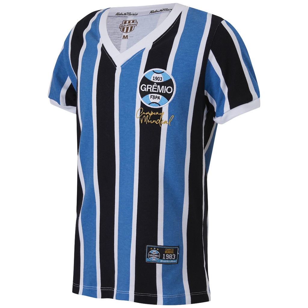 Camisa Grêmio Retrô 1983 Juvenil Masculina Oficial em Oferta na Shopee
