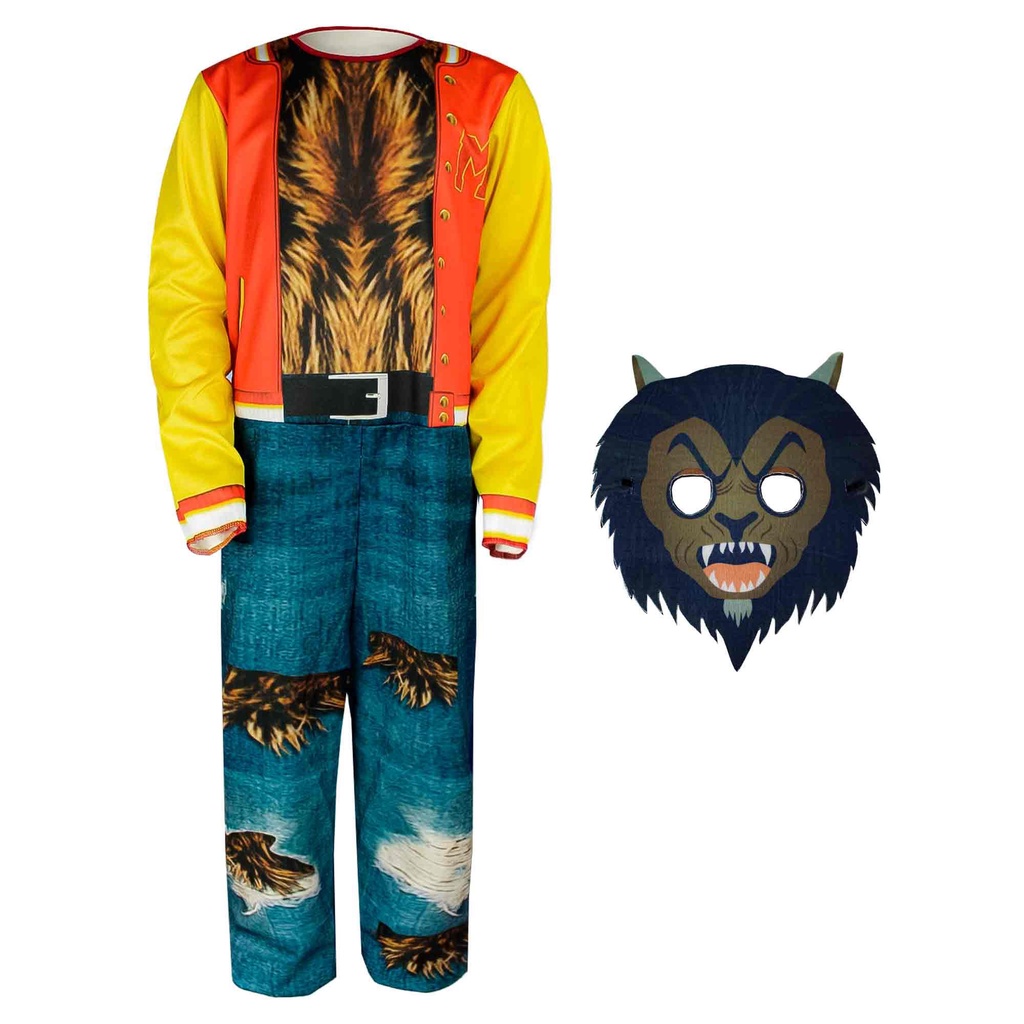 Fantasia Michael Jackson Thriller Infantil Macacão Longo Com Máscara em Oferta na Shopee