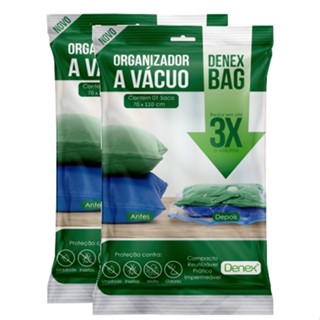 Kit 2 Saco a Vacuo 70 x 110 Organizador Edredom Roupa