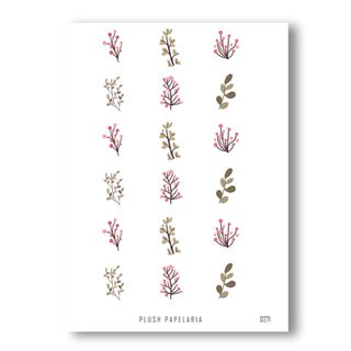 Cartela de Adesivos Flores Cód. 0271