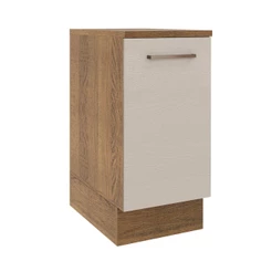 Balcão Armário de Cozinha 40 cm 1 Porta Rustic/Crema Agata Madesa