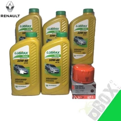 KIT TROCA MEGANE 1.6 2010>2011 10W40 LUBRAX API SN+ FILTRO(TO1741)
