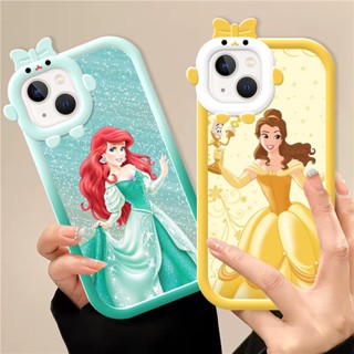 Capa Para iPhone 14 13 12 11 Pro Max Xr Xs 7 8 6 14 Plus Ariel Princess Almofada De Ar