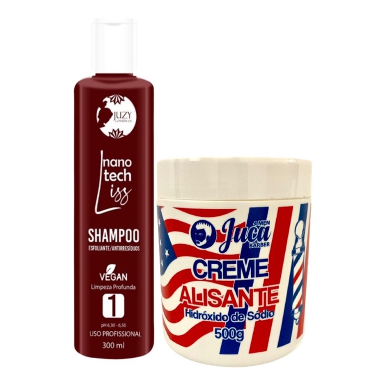 Alisamento Americano 500g + Shampoo Anti Residuos 300ml Juzy