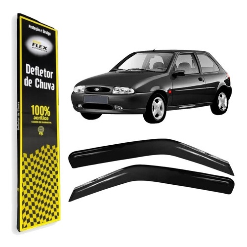 Defletor Calha de Chuva Fiesta Street Hatch 1996 a 2003 2 Portas Ecoflex