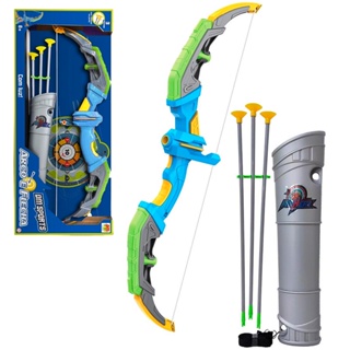 Arco E Flecha Infantil Com Luz Alvo 3 Flechas - Dm Toys em Oferta na Shopee