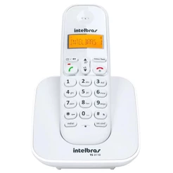 Telefone Sem Fio Digital DECT Intelbras TS 3110 DECT Ergonômico Com Identificador de Chamadas Branco