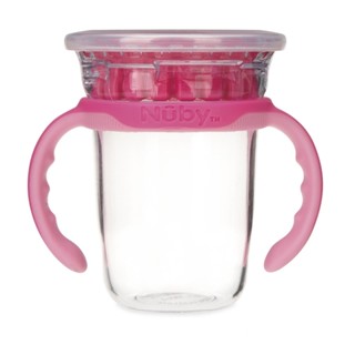 Copo de Treinamento Infantil Antivazamento 360° Com Alça 240ml Para Bebê +18 Meses Nuby