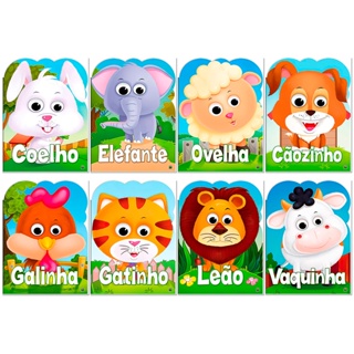 Colecao Completa 8 Livrinhos Olha Quem Sou! - Animais em Oferta na Shopee