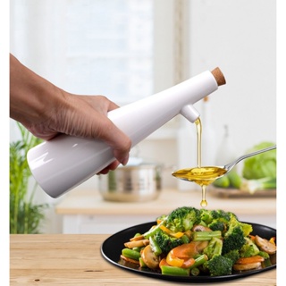 Garrafa Galheteiro Porcelana Premium 300ml Porta Azeite Óleo Vinagre com Bico Dosador em Oferta na Shopee