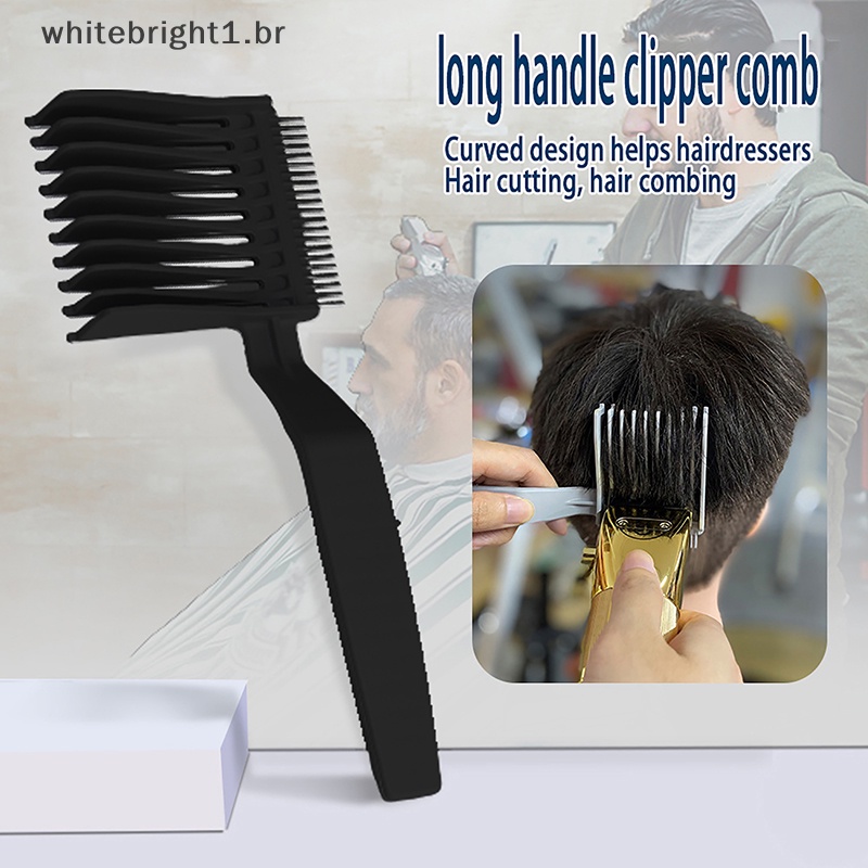 【 WT 】 Hair Pente De Posicionamento Do Corte Barbeiro Profissional Pentes Planos Resistentes Para Ferramentas De Cabeleireiro De Salão [BR]