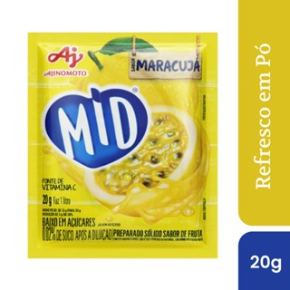 Refresco Em Pó MID Sabor Maracujá 20g