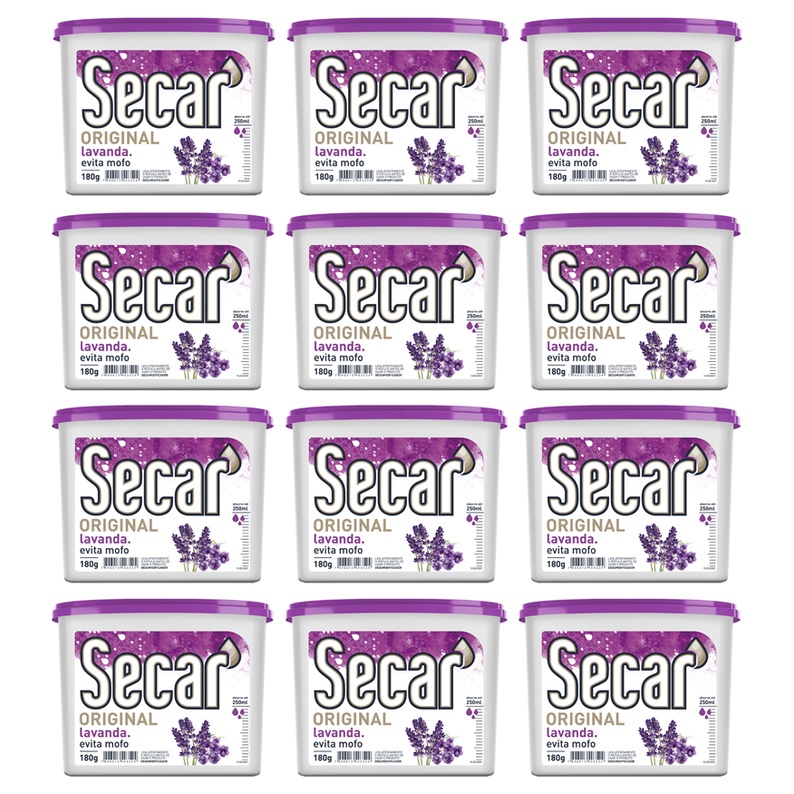 Kit 12un Anti Mofo Secar 180g - Desumidificador Original, Guarda Roupas, Armarios em Oferta na Shopee