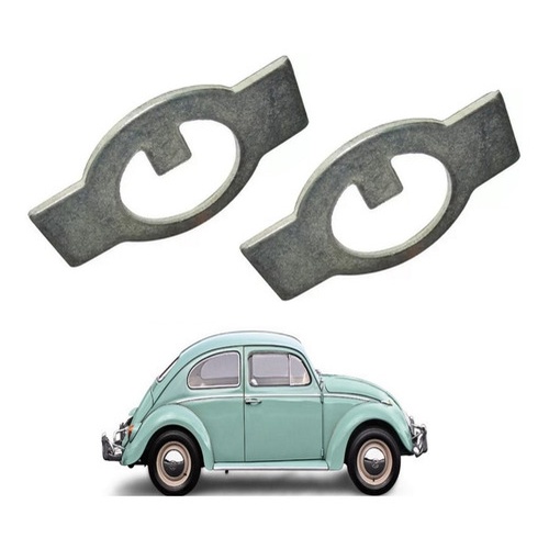 Par Trava Porca Manga Eixo Roda Dianteira Fusca /74 5 Furos em Oferta na Shopee