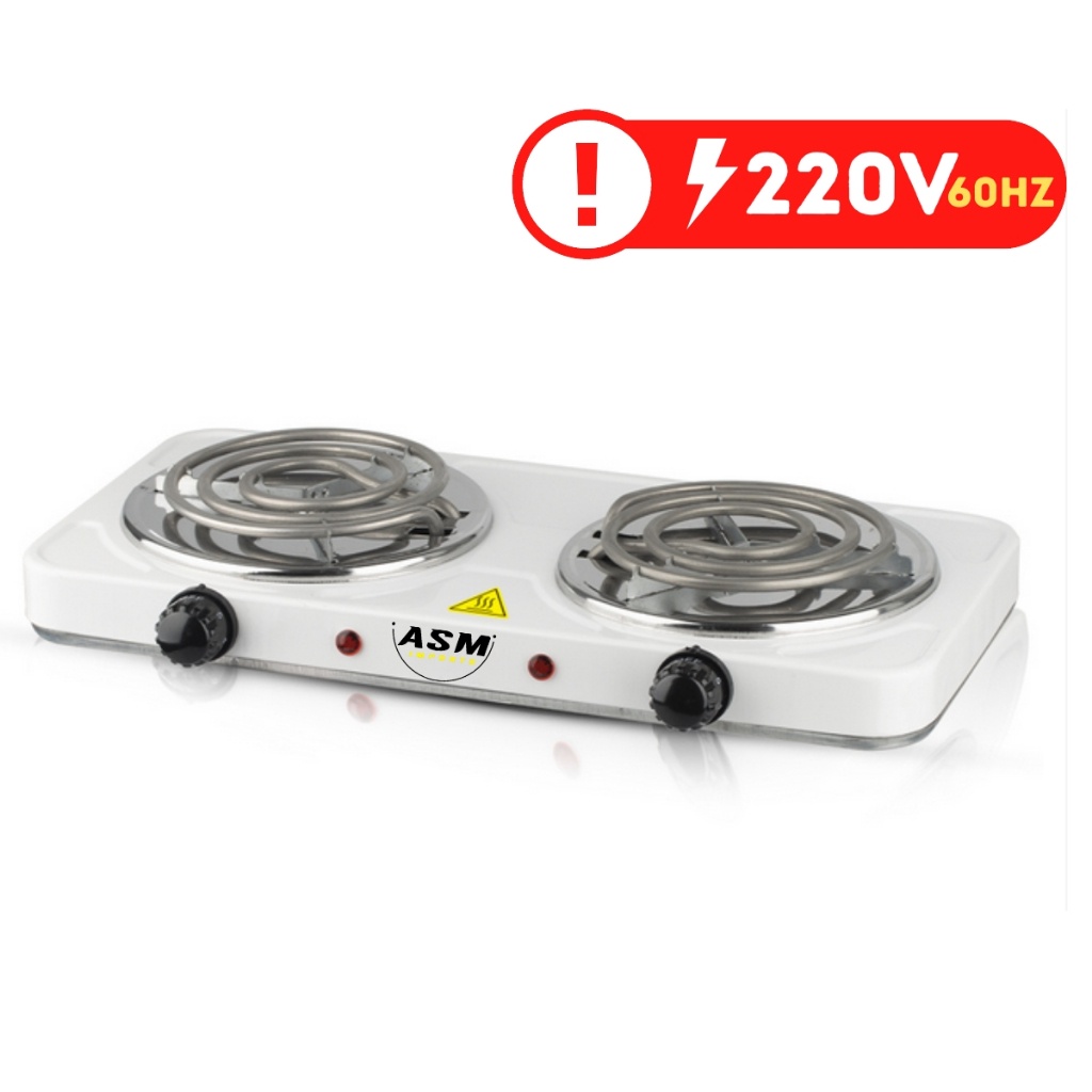 Fogão Elétrico Fogareiro 2 Bocas Portátil Cooktop 2000w 220v P/ Cozinha, Outros Ambientes