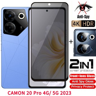 Tecno Camon 20 Pro 2023 Filme De Privacidade Anti-Espionagem De Vidro Temperado Privado Protetor De Tela Para Camon20Pro 20Pro 4G 5G
