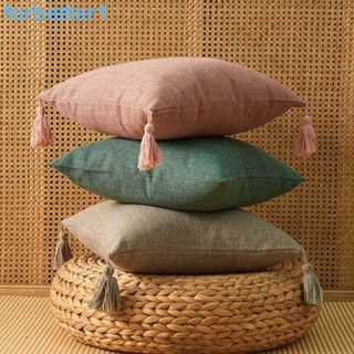 Forbetter Sofá Sofá De Linho De Algodão Home Decor Com Borlas Capa De Almofada Decorativa Fronha / Multicolor
