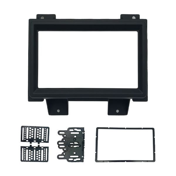 Moldura 2 Din GM S10 e Blazer 1995 à 2000 - Preta - Fiamon em Oferta na Shopee